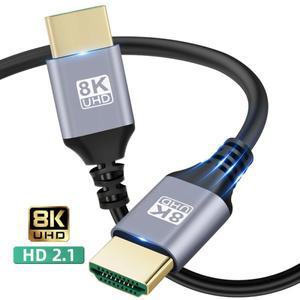 1M 2M 3M 5M 8K HDMI 호환 케이블 4K@120Hz 8K@60Hz 2.1 HDR PC TV 박스 PS5호환  48Gbps 어댑터 비디오