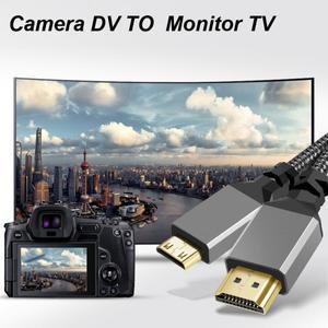 1M/1.5M/2M/3M/5M/10M 나일론 브레이드 HD 4K@60HZ V2.0 1080P 호환 마이크로/미니-HDMI 확장 수 케이블태