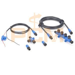 NMEA 2000 스타터 키트 마린 등급 백본  케이블 T 커넥터 4포트 티 터미네이터 파워 가민 로렌스 심그라드