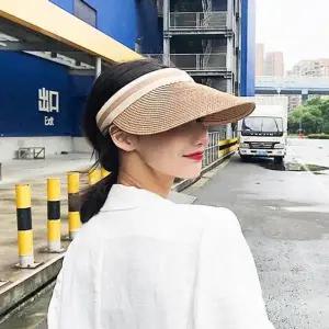 썬캡 FTS773O3 라탄 챙넓은 자 리프 여성 자외선차단 여름 여