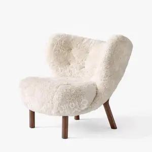 패브릭 양털 소파 북유럽 램스울 대기실 수입가구 라운드