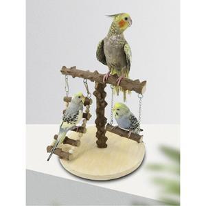 HLMQJY 원목 앵무새 앵무 나뭇가지 놀이터 나무상자