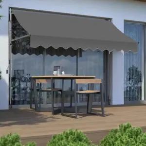 수동어닝 기둥식 테라스 야외 천막 어닝 매장 차광막 가게 가림막 발코니