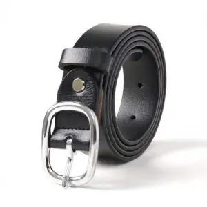 아임레더 FRY502M6 여성 데일리 벨트 소가죽 클래식 S-5(블랙