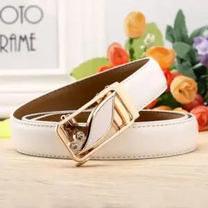자동버클 HIK175N1 인기 투도 소가죽 벨트(골드화이트)여성 감