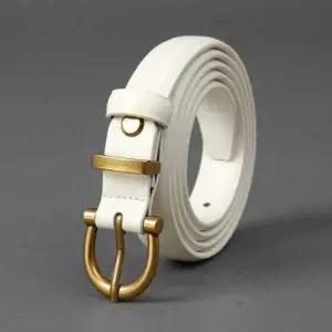 아임레더 CGD199U9 여성 데일리 벨트 소가죽 클래식 S-1(화이트