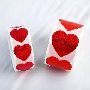 하트 JWF948U9 반짝이는 스티커 레드 씰링 화이트데이 선물스티