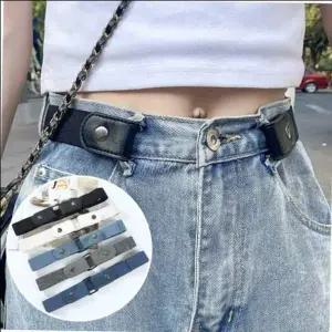 밴딩 FMS337C7 블랙 고급 히든벨트 트렌드 노버클 허리조절 히