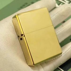 ZORRO 912 헤비 듀티 갑옷 황동/티타늄 방풍 등유 라이터; 3/5 힌지형 금속 가솔린 남성용 선물