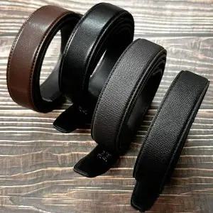 TBZ 국산 플럼도트 교체용 소가죽벨트끈 유공110cm