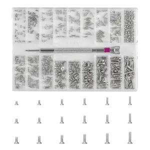 HexinYigjly 500팩 M1.2/M1.4/M2 셀프 탭핑 마이크로 스크류 - 안경 시계 노트북 및 전자 제품을 위한 범용