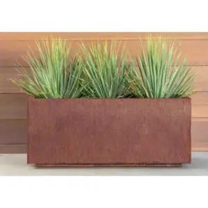 플랜트박스 대형 야외 발코니 방무목 녹슨 방부목 옥상 식물