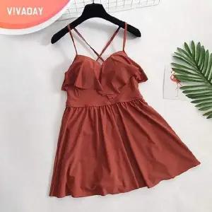 BS VIVA-I68 프릴 바스트 원피스 수영복