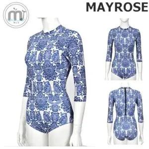 BS 메이로즈 여름 페이즐리 패턴 뒷지퍼 래쉬가드슈트_RE_458