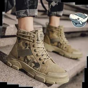 남성워커부츠 방한용 남성 밀리터리 털 워커 미끄럼 방지