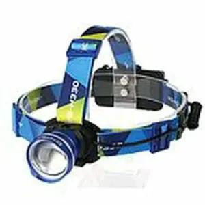 야간 등산 캠핑 줌 헤드랜턴 라이트 배터리겸용 블루