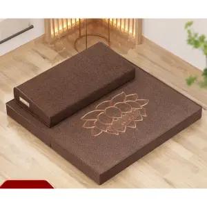 명상방석 바른자세 좌식 요가 가부좌자세 기도 수련매트