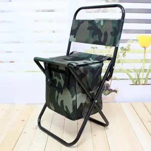 [셀러에이드]TBZ 수납기능 야외용 접이식의자 캠핑용의자 나들이의자 낚시도구