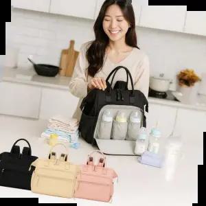 아기엄마외출템 대용량 기저귀가방 아기엄마 육아템 보냉보온 수납백