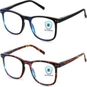 남성용 AOSM 블루 라이트 글래스 게이밍 안티 글레어 UV400 보호 차단으로 눈의 피로를 합니다