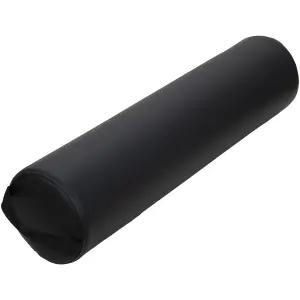 ForPro 풀 라운드 볼스터 베개 검은색 오일 및 얼룩 방지 마사지 요가용 6인치 R x 26인치 L