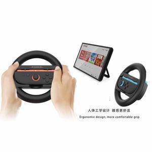 닌텐도 호환 스위치 2 조이 콘 컨트롤러 레이싱 휠 핸드 그립 악력기 마리오 카트 8 디럭스 용 호환2PCS 스