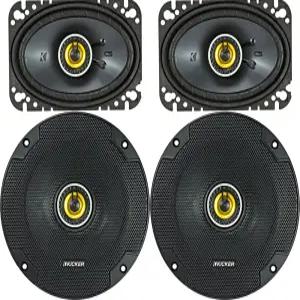 키커 스피커 패키지 2개 품목 CS 시리즈 6.5인치 동축 4옴 및 4 x6 - 1x 46CSC654 46CSC464