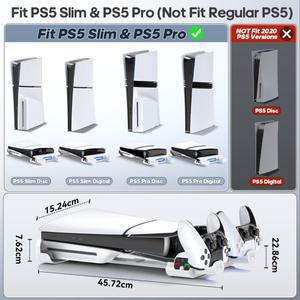 PS5 Slim/PS5 Pro 콘솔용 호환OIVO 수평 스탠드 Playstation 5 슬림 디스크  디지털 에디션용 호환컨트롤러
