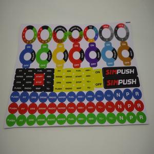 SIMPUSH SIM 레이싱 스티어링 휠 스티커