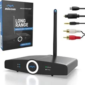 장거리 블루투스 송신기 또는 수신기 TV PC 스테레오용 오디오 전용 스피커 헤드폰 휴대폰 aptX 저지연