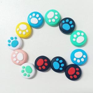 닌텐도 호환 게임 그립 컨트롤러 캡  터치 고양이 발 테마 조이스틱 커버 케이스 실리콘