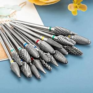 텅스텐 카바이드 네일 드릴 비트 전기 매니큐어 액세서리 젤 폴리시 리무버 도구 Efiles 용 밀링 커터