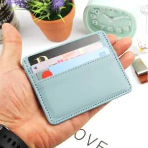 소형 QFF533O8 카드지갑 3칸 교통카드 가죽 미니지갑 민트
