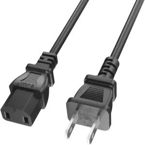 슈퍼러 2 Prong 6FT AC 전원 코드 교체용 iRobot Roomba i6+ i7+ i3+ s9+ 콤보 i5+ 홈 베이스 충전 도크