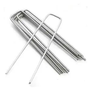 DOMOA 잡초 제초 매트 멀칭 고정핀 100개 비닐 방지 부직포