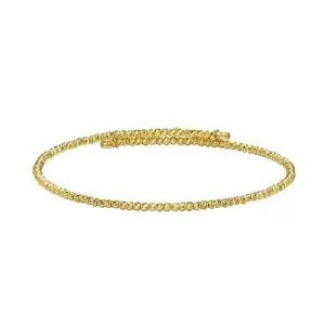 24K 형상 기억 컷팅볼 심플 라인 팔찌