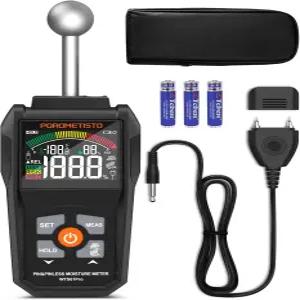 수분 측정기 포로메스티스토 핀 핀리스 - 벽 건식 벽체 장작 및 콘크리트용 듀얼 모드 목재 감지기 컬러