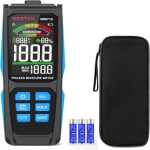 건식 벽체용 MESTEK 핀리스 목재 습도계 누수 감지기 콘크리트 건물용 벽 장작용 습도 센서 디지털