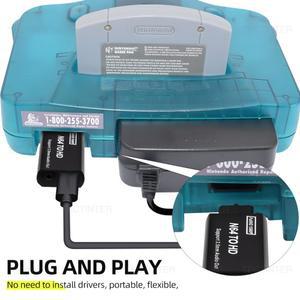 N64/NGC/SNES 게임 악세사리 HDMI 호환 지원 3.5mm 오디오 케이블에 N64 콘솔 호환  풀 HD 컨버터 어댑터