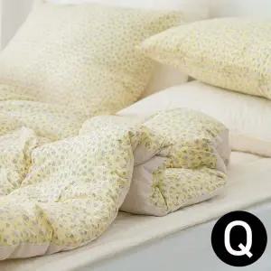 이불 데이지 차렵이불 패드세트퀸 옐로우.패드 러블리