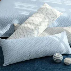 솜포함 3중직 듀라론 바디필로우 블루 냉감