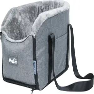 SUV 및 세단용 고가 개 카시트 - 안전벨트 미끄럼 방지 플랫폼이 있는 반려동물 부스터 시트 여행용 캐리어