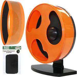 사일런트 러너 12 일반 휠 + 샌디 트랙 케이지 부착 - 반려동물 운동 패키지 세트 슈가 글라이더 암컷 쥐