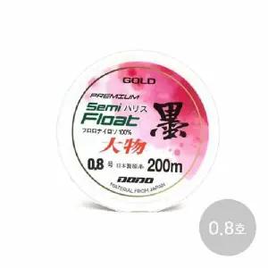 도도 墨 하리스 200m 목줄 0.8호 세미플로트 나일론