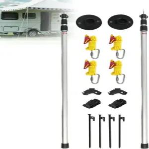 메파레리 RV 차양 타이 다운 키트 108인치 길이 조절식 지지대
