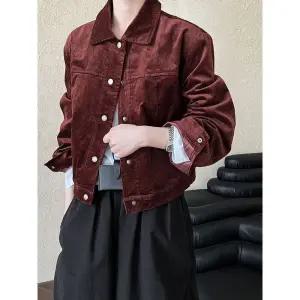 여사친 빈티지 캐주얼 가을 점퍼 코트 루즈핏 야상 상의 코듀로이 원픽3