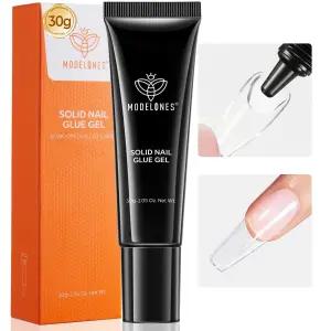 모델론 솔리드 네일 젤 손톱에 30g 젤을 발라 투명 팁 아크릴 연장용 초강력 가짜 UV 경화 필요 전문