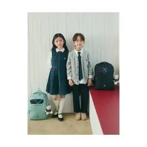 빈폴 키즈 PS00133022L 코어 체크 책가방 세트 라이트 그린 946480