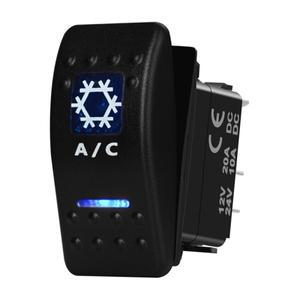 자동차 에어컨 로커 스위치 히터 전원 배터리 토글 보트 RV 카라반 캠퍼 트레일러 12V 24V