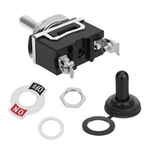 KN3C-101 SPST 로커 토글 스위치 15A 250V / 20A 2 단자 ON OFF 방수 커버 캡이있는 전원 버튼